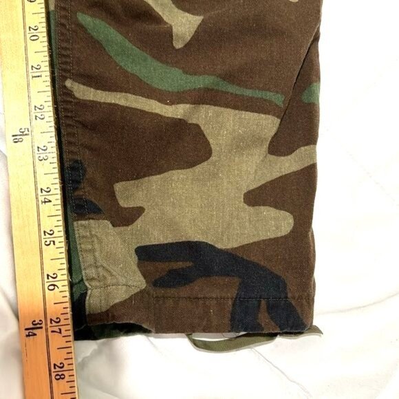 Vintage Camouflage Cargo Pants Mens L Army Surplus Military Style 100% Cotton - Picture 8 of 8